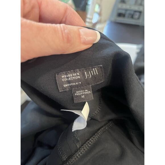 J. Jill Wearever Skirt Womens sz M Black Long Straight Stretch Jersey Smooth Fit - Picture 7 of 7